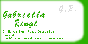 gabriella ringl business card